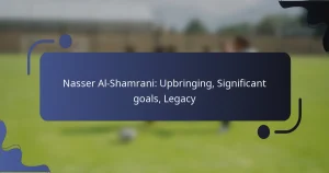 Nasser Al-Shamrani: Upbringing, Significant goals, Legacy
